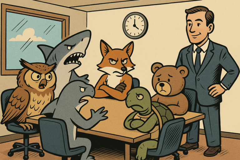 Illustration zum Artikel „Konflikte im Team? So erkennen und nutzen Sie die fünf Konflikttypen“