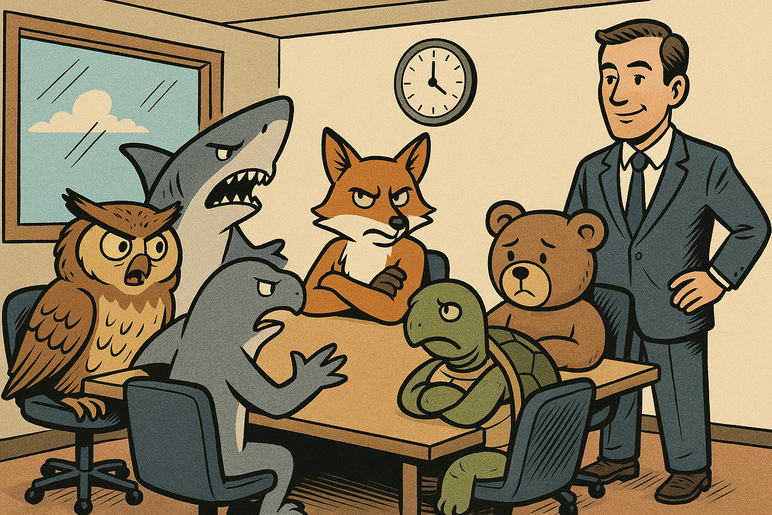 Illustration zum Artikel „Konflikte im Team? So erkennen und nutzen Sie die fünf Konflikttypen“