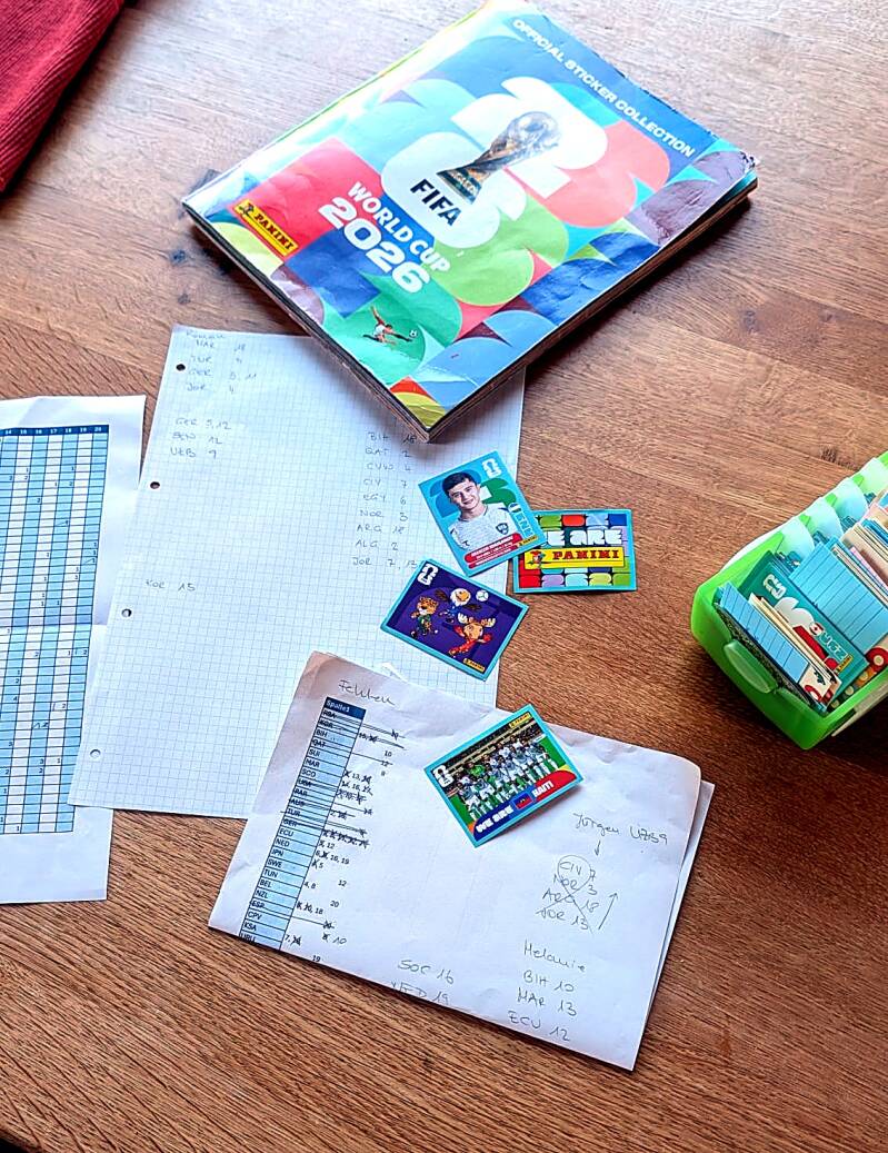 Illustration zum Artikel „Was die Fußball-WM über Projektmanagement lehrt – erklärt am Panini-Album“