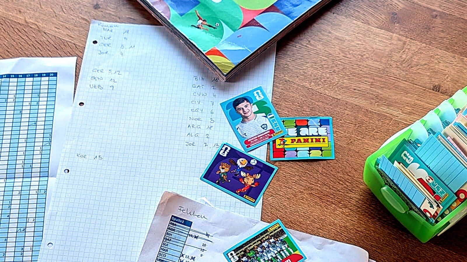 Illustration zum Artikel „Was die Fußball-WM über Projektmanagement lehrt – erklärt am Panini-Album“