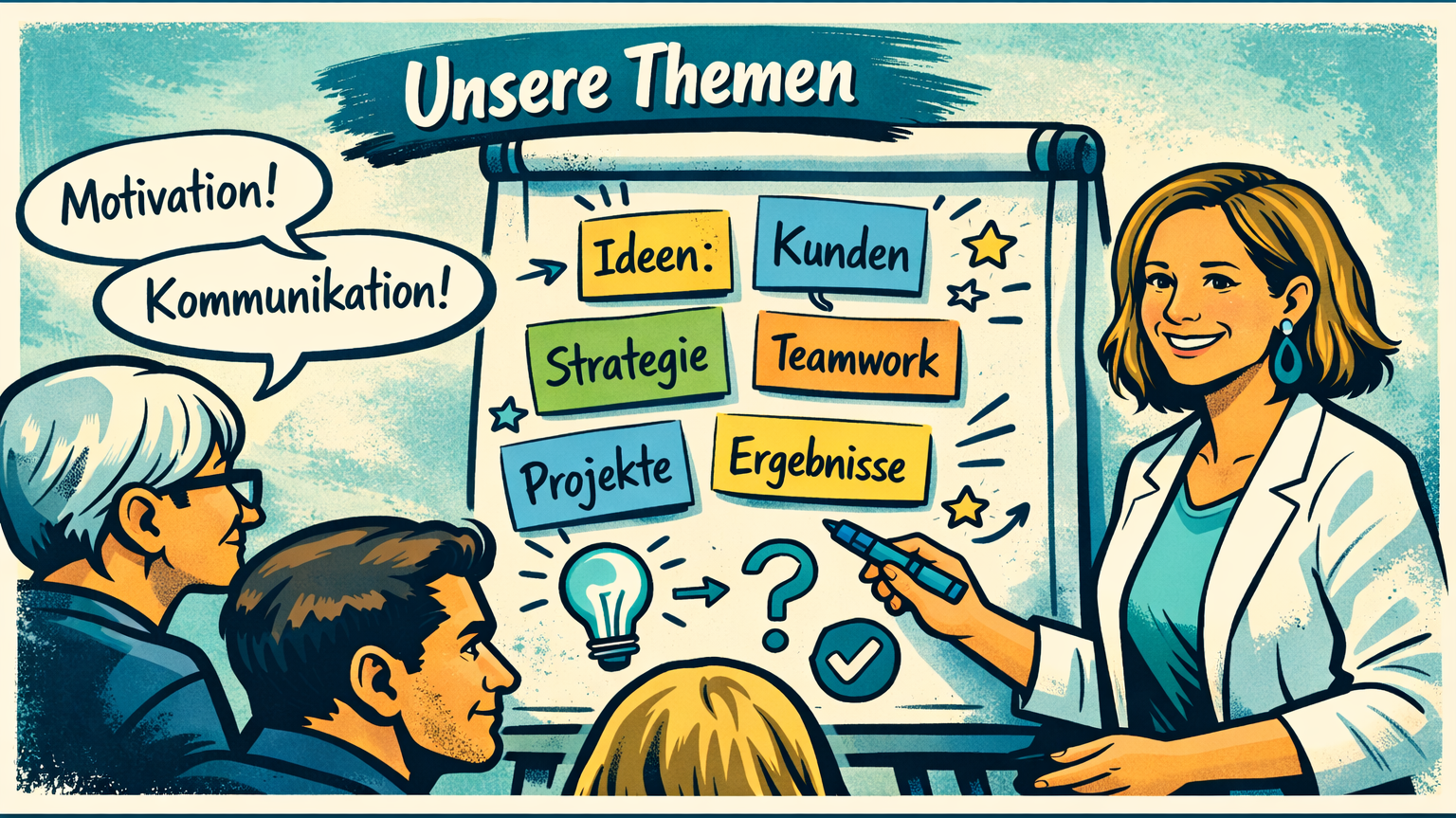 Illustration zum Artikel „Mediation wirksam verankern: Austauschformate als zweite Ebene nachhaltiger Konfliktkultur“